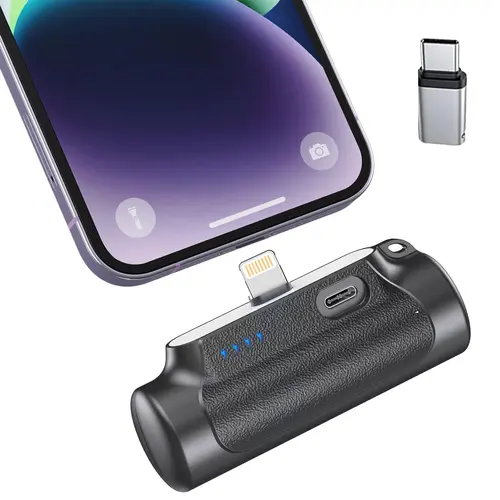 Back to School gift,Portable Charger, Power Bank, 6500mAh Mini Ultra Compact Portable Phone Charger Battery Pack for iPhone，Samsung S22 S21 Google iPad etc Accessories Smartphone(Black)