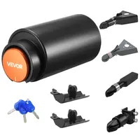 【summerfinds】VEVOR Trailer Lock, Fits 2 & 2-5/16-Inch Bulldog Trailer Couplers, Heavy Duty Hitch Lock with 3 Keys Secures Security Chains, Corrision-resistant, Anti-Theft RV Trailer Locks for RV, Trailer, Boat