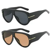 〖Summer Vibes〗1/2 PCS Retro Oversized Aviator Sunglasses for Women Men 70s Style UV400 Protection Luxury Thick Frame Fashion Shades summerwins