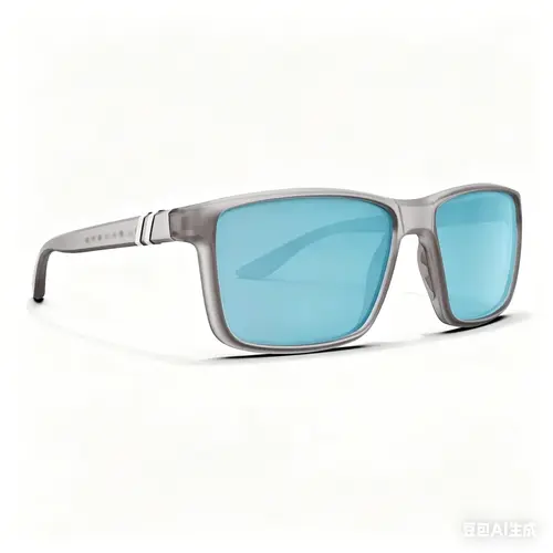 Unisex Mesa Crossing Alaska Trendy Shades - Polarized Blue Mirrored Lenses, Matte Crystal Grey-to-Clear Fade Frame, 100% UV Protection, Medium-Large Fit, Stylish Sunglasses for Men's Accessories, Guys Gifts, Women's Sunglasses summerwins,summerwins