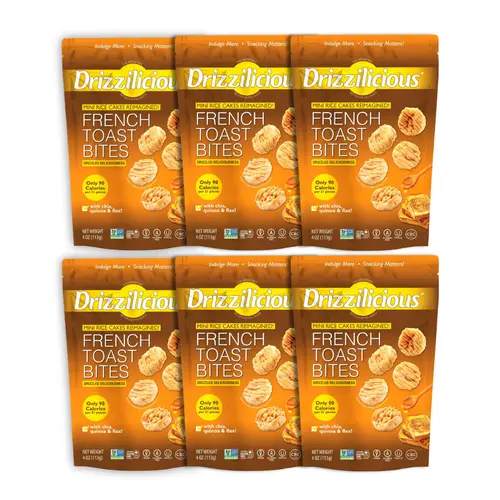 6 Pack - Drizzilicious French Toast Mini Rice Cakes 4 oz
