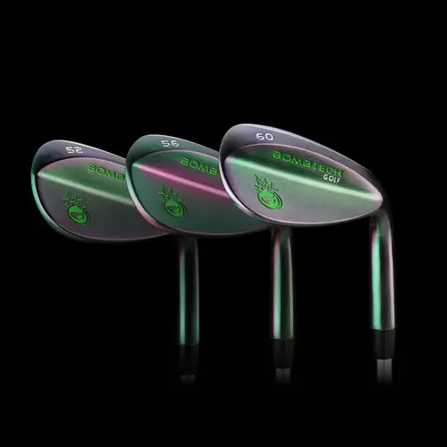 Shadow Black 3-Piece Stainless Steel Golf Wedge Set for Amateurs - Forgiving Oversized Heads and High Spin Face - 52, 56, 60 Loft Clubs, Golf Clubs, Amateur Golf