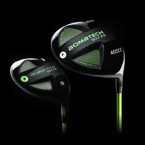 Black Golf Set (Golf Kit) with 460cc Volume Bigger Head Driver, 3 Wood, Stiff Shaft - High Forgiveness, Distance, Control, Higher Launch Equipment for Tee Shots Performance