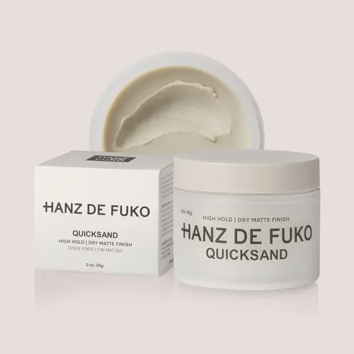 Hanz De Fuko QUICKSAND Hair Wax Styler - Unisex Hair Styling Products with Extra Strong Hold, Dry Matte Finish, Eucalyptus & Diatomaceous Earth, Oil Control, Texture-Enhancing, Silicone-Free Formula, 60Ml