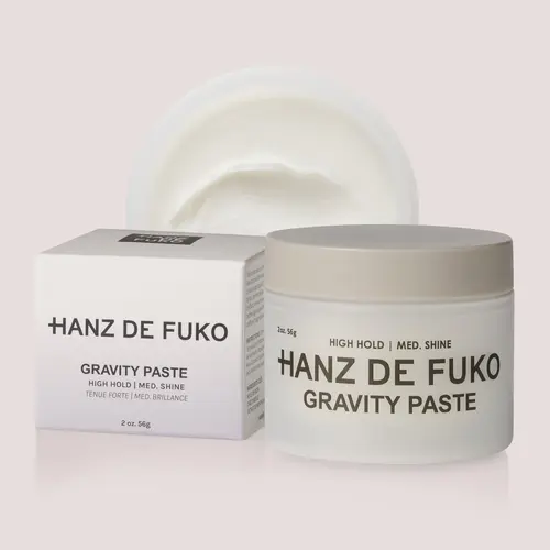 Hanz De Fuko Gravity Paste Hair Styler - High Hold, Medium Shine Hair Products with Palms Activate, Tacky Palm Grip