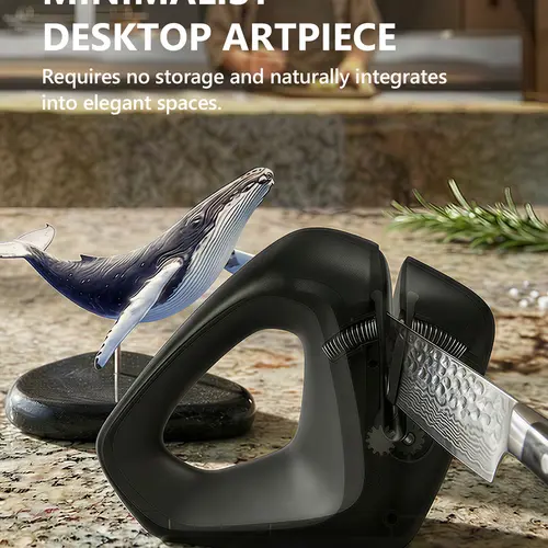 Professional Precision Knife Sharpener - Adaptive Tech Ends Angle Guesswork, Delivers a Pro Edge in Seconds, Safely Protects Blades, All Blades Compatible, Installation-Free, Durable & Effortless Care