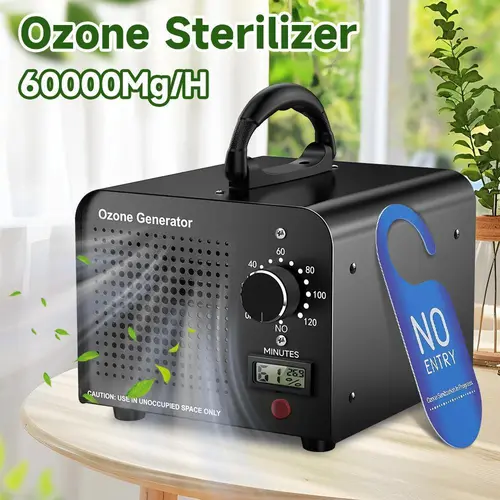 Ozone Generator, Commercial Ozone Machine Odor Removal, High Capacity 60,000mg/h, O3 Ionizer Air Purifier Deodorizer, for Home/Bedroom, And Paint Odor Removal, Timer Function#DealsForYouDays
