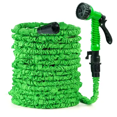 100FT Expandable Garden Hose, Heavy Duty Superior Strength Water Pipe Flexible Hose with 10 Function Spray Nozzle, 3-Layer Latex Core, for Watering Lawn Yard Garden, Car Washing, Pet Cleaning, Gift for Family