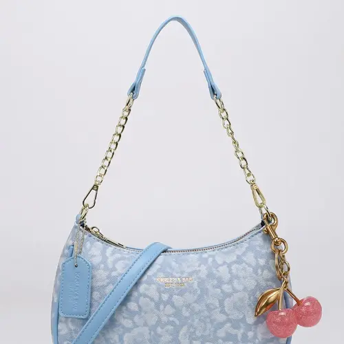 Trendy Crescent Moon Bag, Fashionable Patterned Bag, Half Moon Purse, New Fashion Everyday Crossbody Shoulder Bag, Versatile Women's Clutch, Large Capacity Daily Use, Y2K Style, Chic Handbag