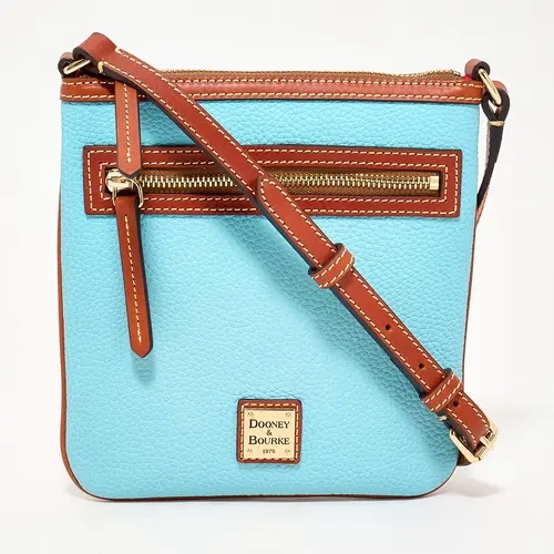 Dooney & Bourke Pebble Leather N/S Letter Carrier Crossbody