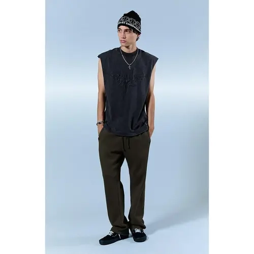 Pacsun Men's Olive Johnny Fleece Straight Sweatpants