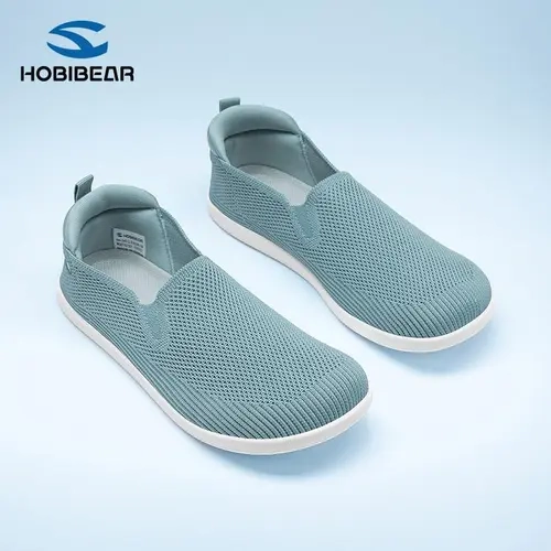 HOBIBEAR Women's Slip On Ankle Trainers, Breathable Mesh Fabric Casual Walking Shoes with a Wide Toe Box, Footwear, Sneaker, Round Toe, Low Top, Synthetic tiktokshopbacktoschool, Minimalist, All Seasons