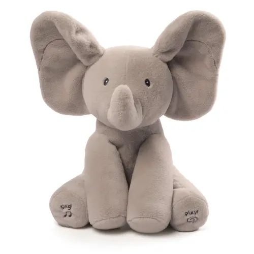 GUND Baby Flappy the Elephant Musical Plush Peek-a-Boo Game Singing Mode