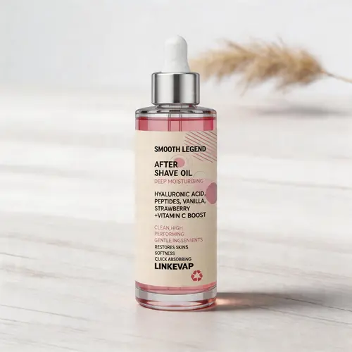 LINKEVAP Strawberry & Vanilla After Shave Oil – Moisturizing & Soothing Oil for Smooth, Hydrated Skin, Ideal for Women’s Shaving Care
