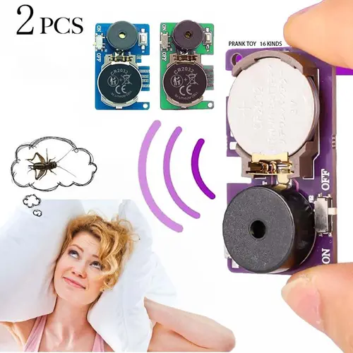 2 pcs Prank Cricket Noise Makers, Long-Lasting Hidden Buzzing Sound Buzzers, Prank Props for Office Pranks, April Fools' and Halloween Gifts #GLOBAL PICKS