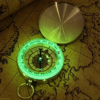 Waterproof Glow-in-the-Dark Fashion Accessory with Built-in Compass for Outdoor Adventures