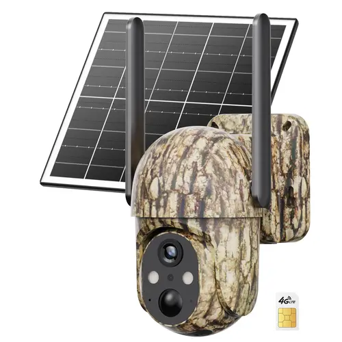 [Live Only] SEHMUA 4G LTE Cellular Solar Security Camera CB114S- 2K HD Video 360° View Not Support WiFi Remote APP Controlled Waterproof Motion Activated Night Vision 4G Data Reill is Required