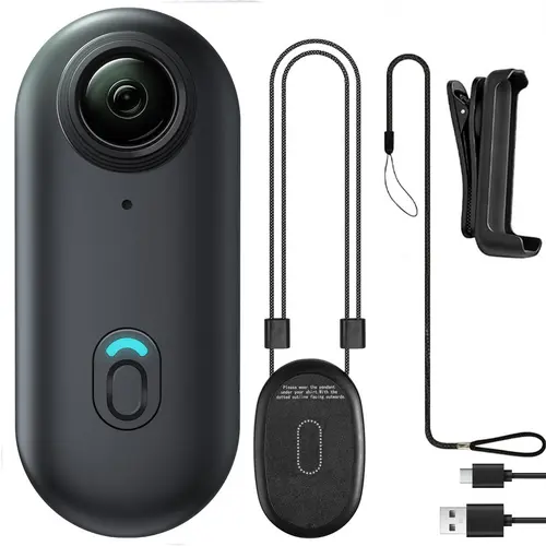 4K Mini Action Camera, Pocket-Size Portable Sports Camera with 120° Wide Angle, Body Cam for Travel, Vlogging & Outdoor Use