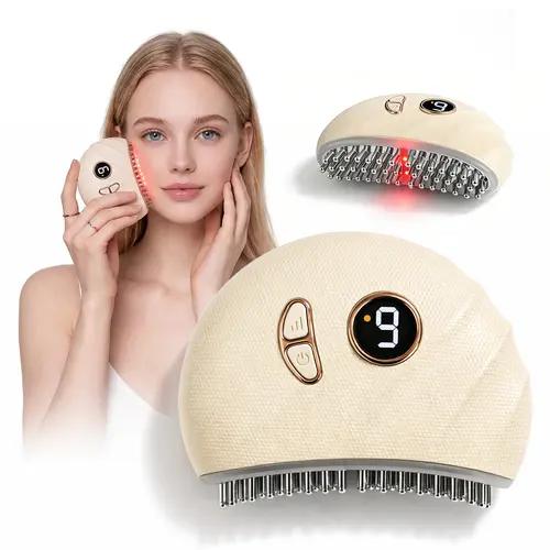 YUONRY Lymphatic Contour Face Brush - Upgraded Ergonomic Drainage Massager with Multi-Needle Head, Moisturizer Support, 9 Adjustable Modes & Auto Shut-Off, TMJ Relief, Jawline & Puffiness Fix, Fatigue Relief