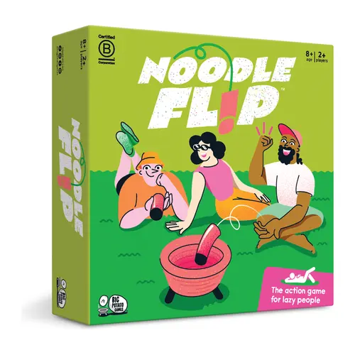 Noodle Flip: Easy Action Game - No-Sweat Fun Tabletop, Party Board, Interactive Adult Party Option for Game Night & Sunshine-Ready Backyard Use, Fun Tabletop Game