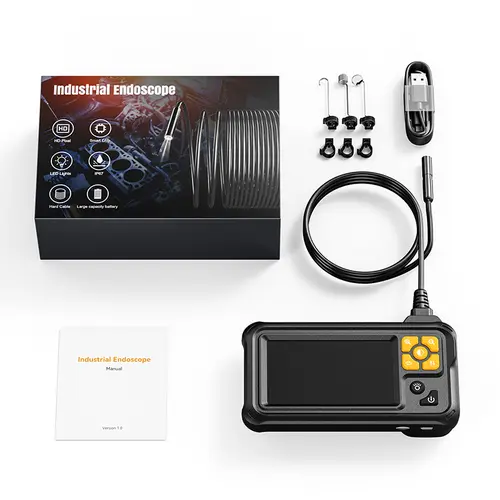 Endoscope Camera with Light, 4.3" LCD Screen Inspection Cameras, HD 1080P Endoscope Camera, IP67 Waterproof Borescope with 8 Adjustable LED Lights, 16.5ft Semi-Rigid Cord Borescope, 178° Wide-Angle Borescope Camera, 2000mAh Battery, Gifts for Mens outdoor