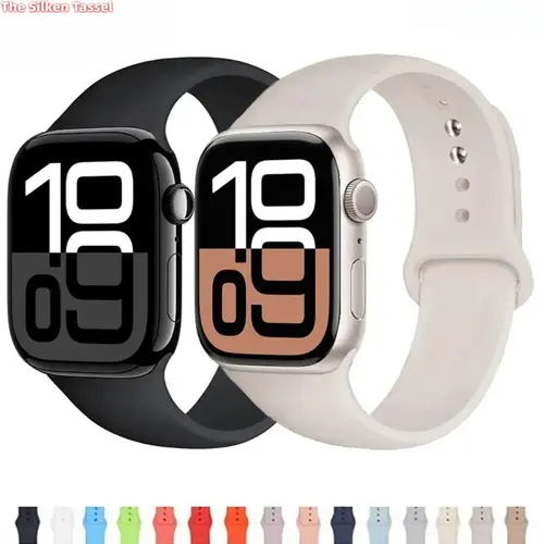 2026's Hottest Trend: Sports Silicone Watch Band — Soft, Durable Strap for Apple Watch, Compatible with All 38–49mm Models (Strap Only)