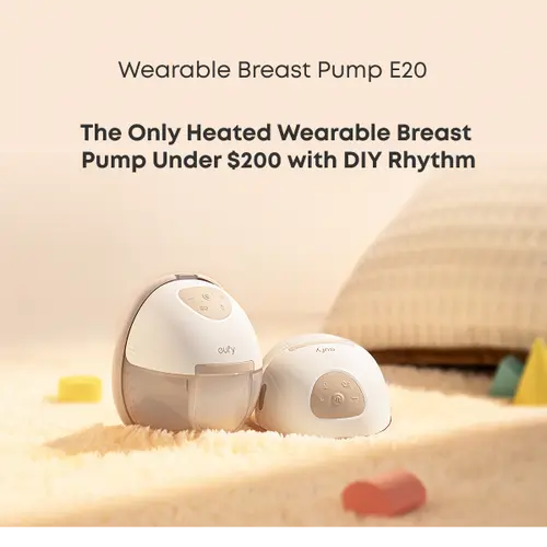 eufy E20 Heated Wearable Breast Pump, 3 Heat Levels, Hands-Free Breast Pump with Innovative HeatFlow, Optimized Rhythm via App, Hospital-Grade Suction, Leakproof, Ultra-Slim and Quiet for in-Bra Use