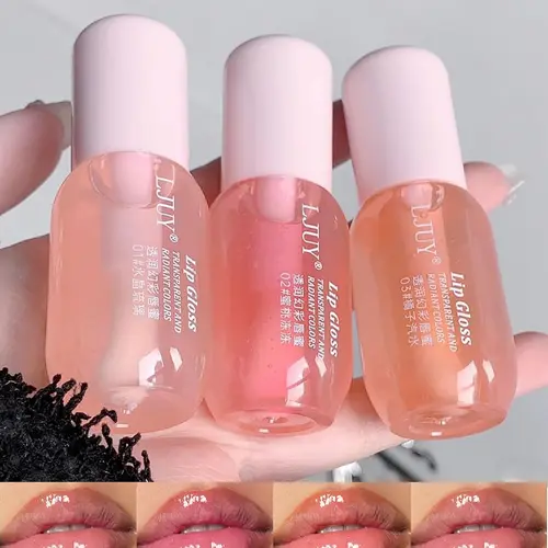 A three-piece lip gloss set, an essential item to enhance your temperament, moisturizing without being dry, just a light swipe to have glass-like lips.