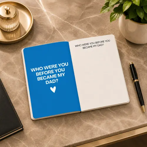 "This Is Why You're a Dad" Book, Literature & Art Genre, with Guided Prompts to Write His Life
