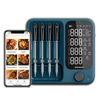 INKBIRD WiFi 5G and Bluetooth Meat Thermometer with 4 Multi-sensor Probes, NIST Accredited Accuracy, for Apple Watch Monitoring for BBQ, Grill, Oven ,restock,home essentials sohochic