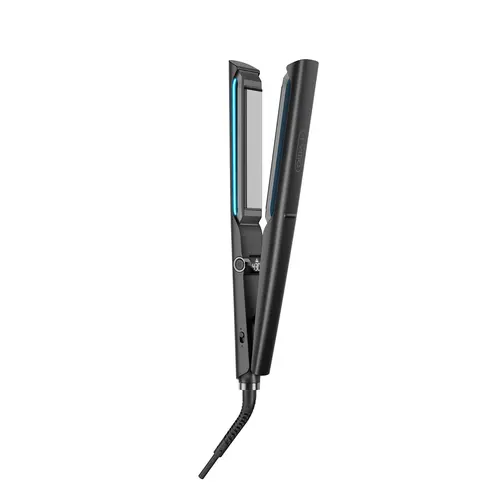 TYMO FLAIGHT HOLO-2.0 1” Ceramic Ionic Styler - Precision Flat Iron for Women, 2-in-1 Straightener & Curler, Hollow Design for Curly Hair, 500M Ionic Black Titanium Smooth Styling Tool for All Hair Types