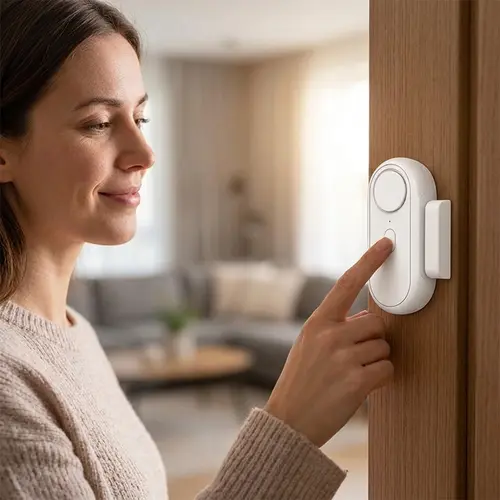 120dB Door Window Alarm - Magnetic Sensor Door Alarm When Opened, Wireless Home Security Alarm for Kids Safety, Easy Install Adhesive Door Window Alarms Home Security System