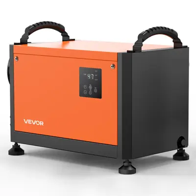 【fathersdaygift】VEVOR 70 Pints Commercial Dehumidifier with Drain Hose,Portable Crawl Space Dehumidifiers for Basement Storage Room IndustrialAuto Defrost/DrainageHeavy-duty Galvanized SteelLED Indicate