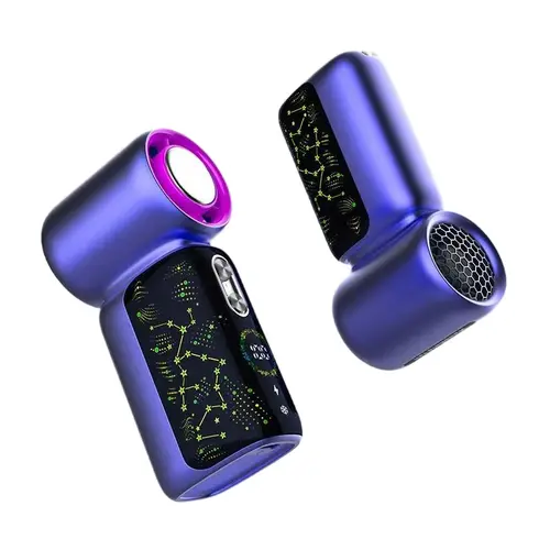 Handheld Cooling Fan, 2026 Starry Sky Soccer Theme, 100-Speed Turbo Mode, USB-Rechargeable, Built-In Battery, Compact Cordless, High-Speed Portable Tech Gadget for Outdoor & Cool Office Use, Household Appliance, Tech Gadgets, Gadgets