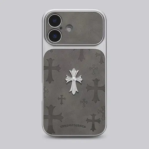Premium Leather Cross-Pattern PhoneCase Compatible with iPhone 17/16/15/14/13/Pro/Max ,3D Cross Vintage Phone Case | Shockproof Protective Cover leather material, and drop protection. Stylish and suitable for both men and women.Protective Case | Best Gift