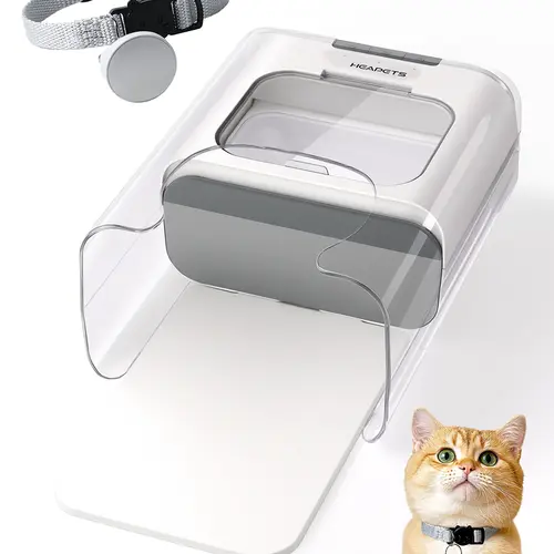 【2026 New Arrivals】Heapets P360 RFID Smart Automatic Pet Feeder with Collar Sensor, 3-Button Setup, Pinch-Free Door, Sealed Lid Feeders, Anti-Food-Stealing Dispenser for Wet/Dry Food Multi-Pet Homes (Cats, Small Dogs),back to school,back to school haul