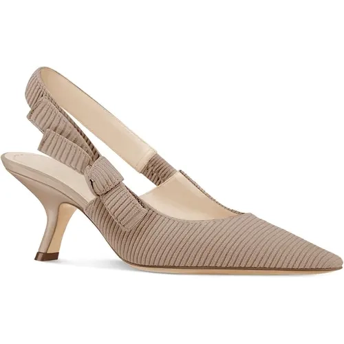 Coutgo Women's Fashion Kitten Heels - Classic Chic Pumps, Closed Pointed Toe, Bowknot, Knitted Slip-On Slingback Elegant Heels for Work, Dress Occasions,back to school,back to school haul
