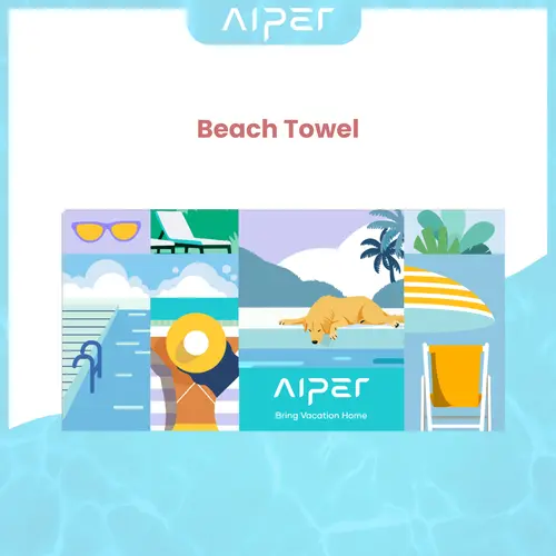 Aiper Beach Towel – Ultra-Absorbent, and Lightweight for Beach & Travel