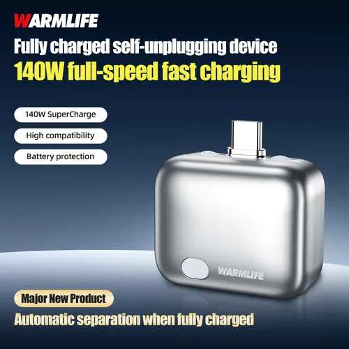 Auto Stop Charging Protector for iPhone Android, Smart Overcharge Protection Adapter, Full Charge Auto Disconnect, Battery Protection Charger, Night Safe Charging Saver, Portable Phone Charging Protector, AI Smart Cut Off