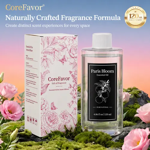 CoreFavor H2 Premium Home Fragrance Oil | 120ml Natural Plant-Based Aroma Oil, Gentle Alcohol-Free Formula, Rich & Comfortable Scent for Diffuser, Bedroom, Living Room, Bathroom & Office,back to school,back to school haul