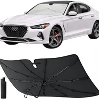 EcoNour Premium Car Windshield Sun Shade - 52"x31" Foldable 4-Layer Reflective Anti-Ultraviolet Cover, UV-Blocking Front Window Blocker with Enhanced Cooling Tech, Car Accessories for Sedans & Hatchbacks, Accessories For Car