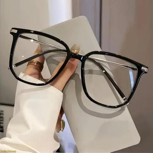 Y2K Retro Tortoiseshell Square Frame Glasses - Unisex Stylish Lightweight Casual TR Material Eyewear with Zinc Alloy Embellishments, Decorative Lenses, Suitable for Office & Everyday Wear