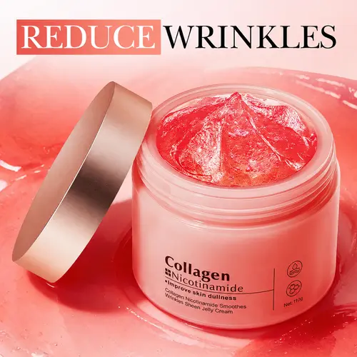 Korean Collagen Hydrating Jelly Cream 110ml - Beauty Products with Niacinamide & Natural Plant Formula, Anti-Aging, Deep Moisturizing for Daily Facial Skincare, Radiant Dewy Plump Skin, Smooth Skin Routine, Moisturizer For Face #backtoschool