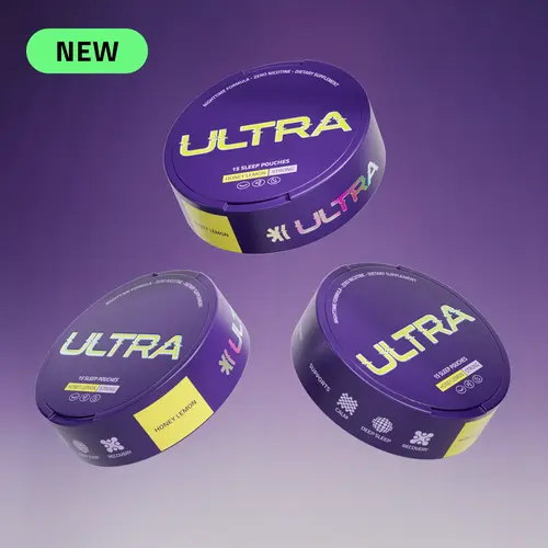 Ultra Pouches Sleep Pouches | Sugar-Free Sleep Pouches |  6 Clean Ingredients for Instant Relaxation, Deep Recovery, Enhanced Cognition, with 1mg Melatonin, L-Theanine, Magnesium Gluconate, Chamomile, Passionflower & Lemon Balm, Drug-Free, Zero Sugar