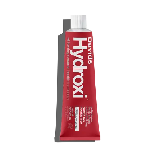 Davids Non-Toxic Enamel Repair Toothpaste with Hydroxyapatite, Whitening Brightening Formula, Peppermint, Clove, Bold Cinnamon, Cardamom, Orange Peel, Chili, 4 oz