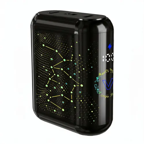 2026 5000mAh 22.5W High-Speed Mobile Charging Portable Power Bank with Cables, LED Indicator & Neon Cool Lighting Effects, Travel Essential for iPhone Samsung Pixel Moto Smartphone Devices, Gifts for Family-Friends