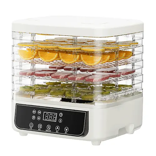 5-Tier Automatic Food Dehydrator with Stainless Base, 160W Motor, Auto Shutoff, Overheat Protect, Safe BPA-Free Trays, Easy-Clean Detachable Trays, Durable Construction for Drying Jerky, Fruits, Veggies, Treats (Valentine's Day, Birthdays Gifting)