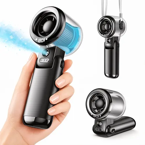 Mist Fan Portable 3600mAh Handheld Rechargeable Water Spray Cooling Fan, Personal Mini Fan for Face, Outdoor Travel Beach Camping Office, Summer Cooling Fan,back to school,back to school haul