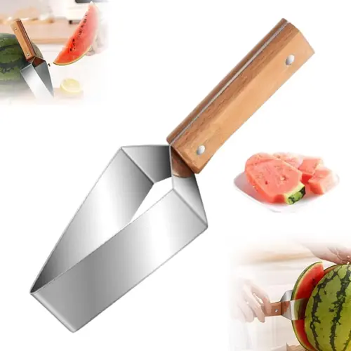 2026 New Stainless Steel Manual Watermelon Slicer - Durable Multifunction Fruit Tool, Easy to Clean Summer Kitchen Gadget for Family Parties, Father's Day Gift (1 PCS)
