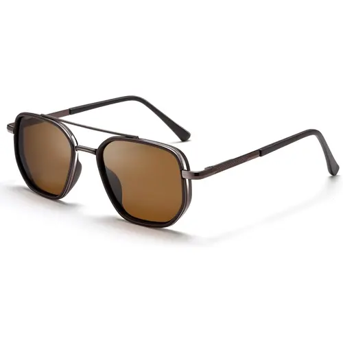 PRO ACME Polarized Aviator Sunglasses for Women & Men - Retro Square Frame UV400 Protection HD Lens Sun Glasses for Driving